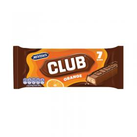 McVities Club Orange Biscuit Bars (Pack of 7) 37434 UN21042