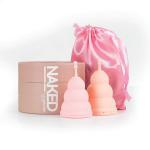 Naked by Unicorn Cup Menstrual Cup/Sterilising Cup Twin Pack NAKEDUNI UNI39760