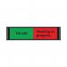 Sliding Sign Vacant/Meeting In Progress Self Adhesive 225x52mm UP20219