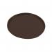 Serving Tray Round Polycarbonate H22 x D355mm Brown PT1400 UP20933