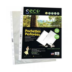 Stewart Superior Eco Punch Pocket Clear (100 Pack) PP50 UP21913