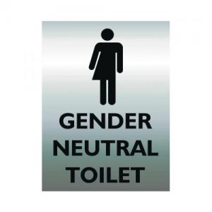 SECO Stewart Superior Gender Neutral WC Sign 150x200mm GN002-AC150X200