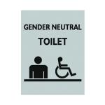 Stewart Superior Gender Neutral WC Sign 150x200mm GN002-AC150X200 UP30381