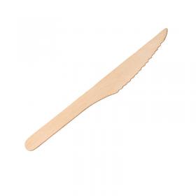 Unbranded Economy Disposable Birch Wood Knife 16cm (Pack of 100) F90220-0 UTP51311
