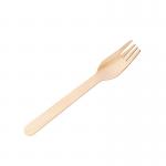 Economy Disposable Birch Wood Fork 16cm (Pack of 100) F90221-0 UTP51312