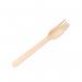 Economy Disposable Birch Wood Fork 16cm (Pack of 100) F90221-0 UTP51312