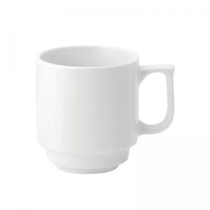 Utopia Tableware Pure White Stacking Mug 10oz Pack of 6 E90028-B06036
