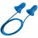 Uvex Hi-Com Detectable Corded Earplugs (Pack of 100) Blue UV46918