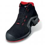 Uvex 1 X-Tended Support S3 Non Metallic Toe Protection Lace Up Boot 1Pr BlackRed 5 UV8517205 UV57804