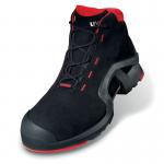 Uvex 1 X-Tended Support S3 Non Metallic Toe Protection Lace Up Boot 1Pr BlackRed 9 UV8517209 UV57809