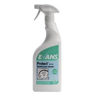Image of Evans Protect Ready-to-Use Disinfectant 750ml Pack of 6 A147AEV