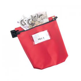 GoSecure Cash Bag With Window Red CB1R VAL06772