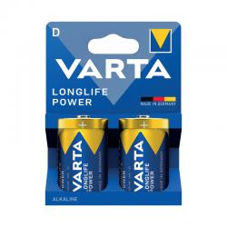 Varta Longlife Power D Alkaline Battery 1.5V (Pack of 2) 4920121422 VAR12851
