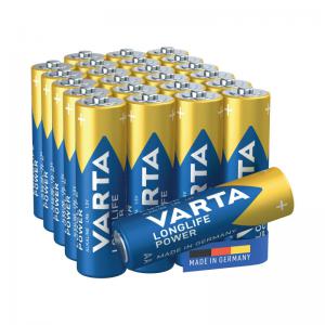 Varta Longlife Power AA Alkaline Battery 1.5V Pack of 24 4906121134