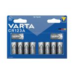 Varta Lithium Battery CR123A/CR17345 3V Cylindrical (Pack of 10) 6205301461 VAR99560