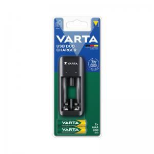 Varta USB Duo Charger AAAAA  Recharge Batteries 2x AAA 800 mAh