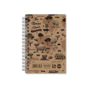 Rhino Wirebound Notebook 200 Pages 7mm Ruled A6 Pack of 6 SRSE3