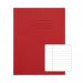 Rhino Exercise Book 8mm Ruled 80 Pages 9x7 Red (Pack of 100) VC46631 VC46631