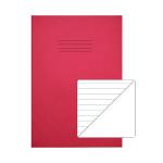 Rhino Exercise Book 8mm/Plain 64 Pages A4 Red (Pack of 50) VC48379 VC48379