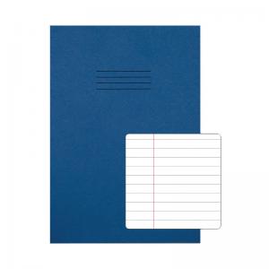Rhino Stationery Rhino Exercise Book 8mm Ruled 80P A4 Dark Blue Pack