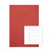 Rhino Exercise Book 8mm Ruled 80 Pages A4 Red (Pack of 50) VC48473 VC48473