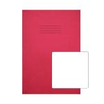 Rhino Exercise Book Plain 80 Pages A4 Plus Red (Pack of 50) VC50452 VC50452