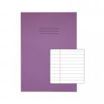 Rhino Exercise Book 80 Page 13x9in 8mm Ruled Purple Contract (Pack of 50) VDUV080-214-6 VC51222