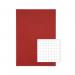 Rhino Exercise Book 80 Page 13x9in 10mm Squares Red Contract (Pack of 50) VDUV080-301-0 VC51226