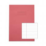 Rhino Exercise Book 80 Page A4 8mm Ruled Pink Contract (Pack of 50) VEXV668-115-8 VC51227