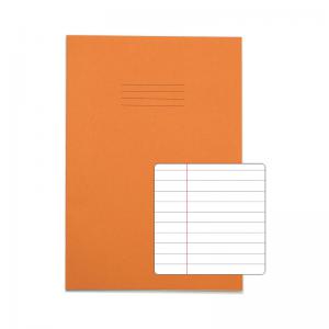 Rhino Stationery Rhino Exercise Book 80 Page A4 8mm Ruled Orange