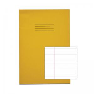 Rhino Stationery Rhino Exercise Book 80 Page A4 8mm Ruled Yellow