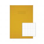 Rhino Exercise Book 80 Page A4 10mm Squares Yellow Contract (Pack of 50) VEXV668-215-0 VC51234
