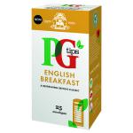 PG Tips English Breakfast Envelope Tea Bags (Pack of 25) 29013801 VF96450
