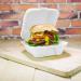 Vegware Bagasse Takeaway Boxes 6 inch White (Pack of 500) B003 VG92000