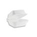 Vegware Bagasse Takeaway Boxes 6 inch White (Pack of 50) B003 VG92000