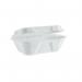 Vegware Bagasse Takeaway Box Clamshell 7x5 inch White (Pack of 500) B001 VG92001