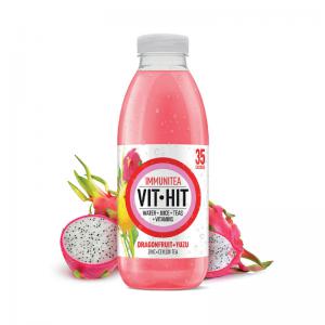Vit Hit Immunitea Dragonfruit  Yuzu 500ml Pack of 12 VIT5D VH00042