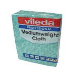Vileda Medium Weight Cloth Green (Pack of 10) 106401 VIL04870