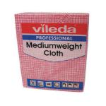 Vileda Medium Weight Cloth Red (Pack of 10) 106400 VIL04871