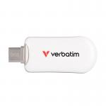 Verbatim Plectra USB-C Flash Drive 64GB White 30228 VM30228