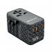 Verbatim UTA-06 GaN III Universal Travel Adapter 2x USB-C PD 100W + QC4+/2x USB-A QC 3.0 Black 32121 VM32121