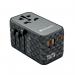 Verbatim UTA-06 GaN III Universal Travel Adapter 2x USB-C PD 100W + QC4+2x USB-A QC 3.0 Black 32121 VM32121