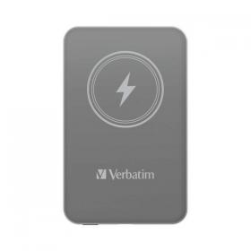 Verbatim Charge n Go Power Bank Magnetic Wireless Charging 5000mAh Grey 32244 VM32244