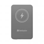 Verbatim Charge n Go Power Bank Magnetic Wireless Charging 5000mAh Grey 32244 VM32244