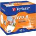 Verbatim DVD-R Speed Jewel Case 4x 4.7GB (Pack of 10) 43285 VM35211