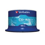 Verbatim CD-R Extra Protection Spindle 52x 700MB (Pack of 50) 43351 VM43351