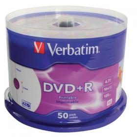Verbatim DVD+R 16X 4.7GB (Pack of 50) 43234 VM43512