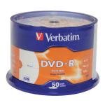 Verbatim DVD-R Spindle 4x 4.7GB (Pack of 50) 43533 VM43533