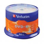 Verbatim 4.7GB 16x Speed Spindle DVD-R (50 Pack) 43548 VM43548