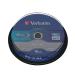 Verbatim Blu-ray BD-R 50 GB 6x Spindle (Pack of 10) 43746